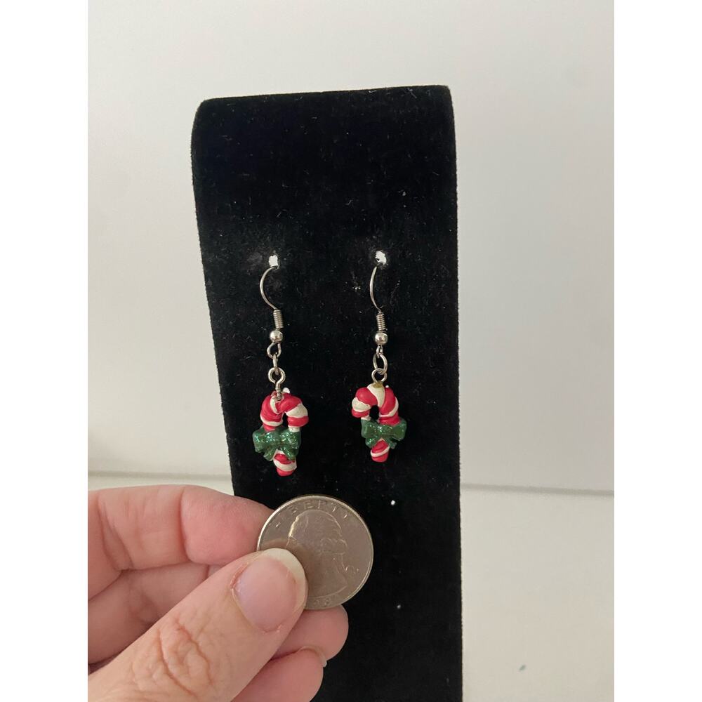 candy cane earrings - Picture 2 of 5